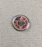 I Love Coffee - Coffee Lover Themed Badge - Large Resin Topped Pin Badge