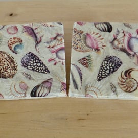 Marble 'Shell' Coasters