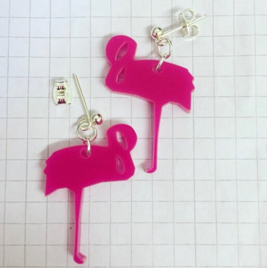 Flamingo Earrings