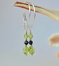 925 Silver Hoop & Gemstone Earrings, Anniversary, August Birthstone Gift For Leo - Image 1