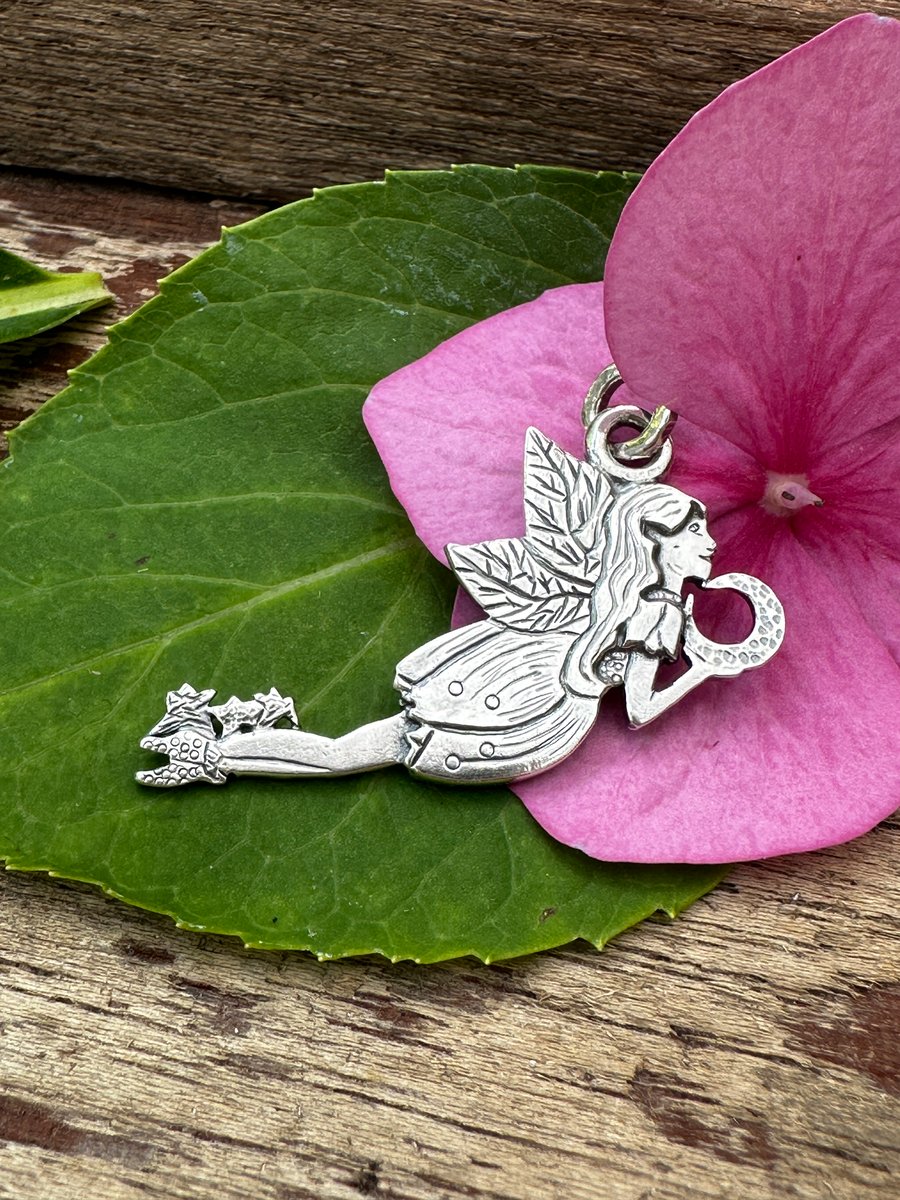 Moon Fairy Pendant. SOLD - RESERVED FOR LUCY
