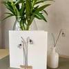 Handcrafted Wire Snowdrops Card