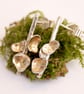 Sterling silver botanical earrings - Image 9