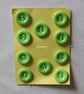 Lime green round buttons - Image 1