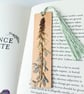 Pressed Flower Wooden Bookmark, Wildflowers - Image 3