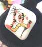 HANDMADE FUSED DICHROIC GLASS 'STILETTO' BROOCH. - Image 3
