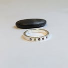 HANDMADE SILVERSMITH 5 Gemstone Eternity Ring,  Urban WEDDING