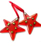 Star Fused Glass Hanging Decoration 8cm Dichroic decoration - Image 8
