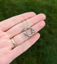 Dainty silver lichen necklace, nature inspired jewellery, unique jewellery gift  - Image 2