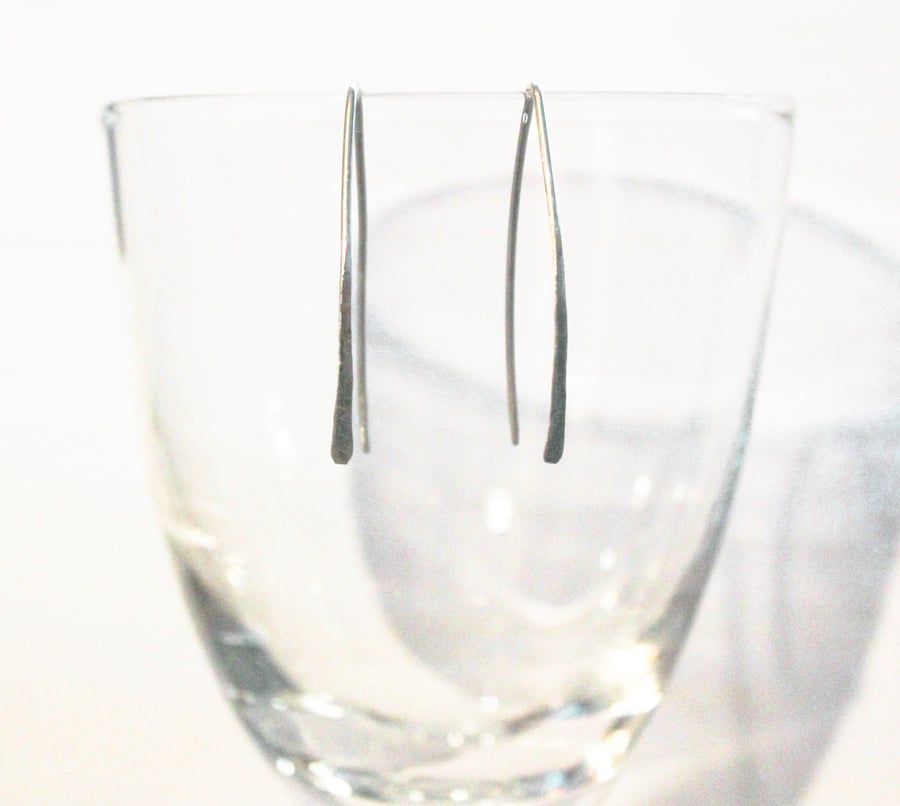 Wishbone Silver Earrings
