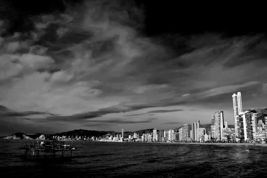 Benidorm Levante Beach Mediterranean Sea Spain Photograph Print