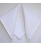 Napkin White Linen 12" SMALL Serviette - Image 4