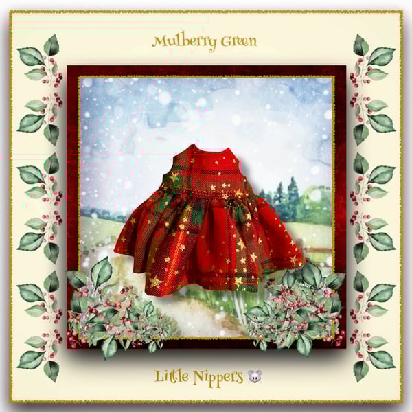 Little Nippers Tartan Christmas Dress 