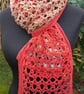 Handmade Crocheted Scarf, Ombre yarn - Image 6