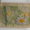 Ox eye daisy and buttercup - Screen Printed Hanger 