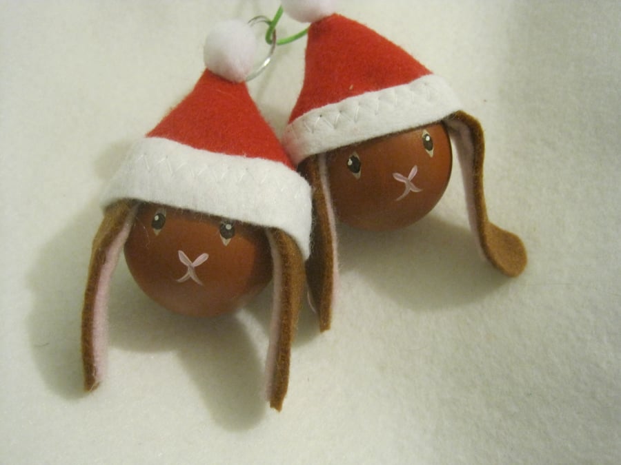 Rabbit Christmas Baubles REDUCED