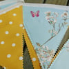 Oilcloth Bunting - Double sided  - Birds 