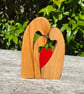 Handcrafted Wooden Family Group of 3 - Mum Dad and their Child