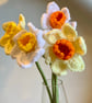 Crochet narcissus, crochet daffodils, handmade flowers - Image 9