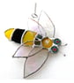  Bee Stained Glass Suncatcher Bumble Queen Insect - Image 6
