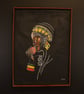 African Woman Framed Painting Art