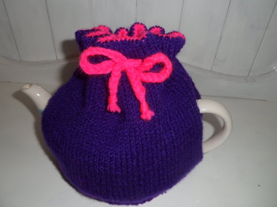 Pink and Purple Tea Cosy