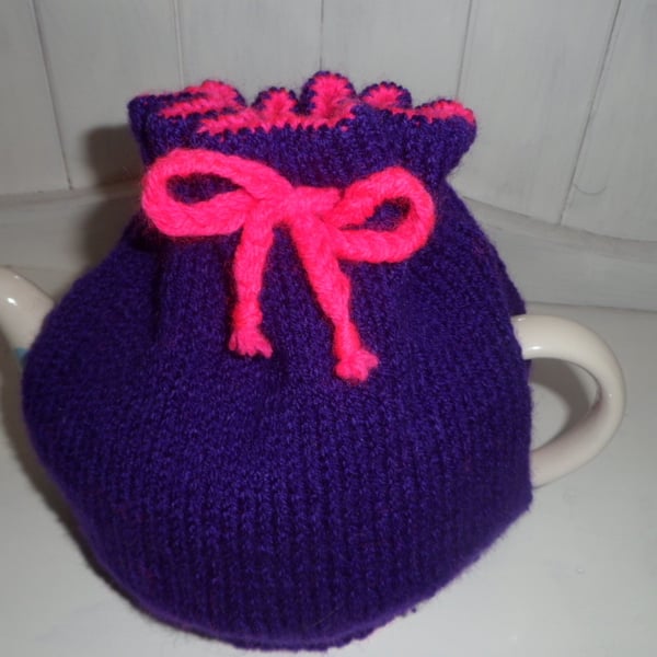 Pink and Purple Tea Cosy