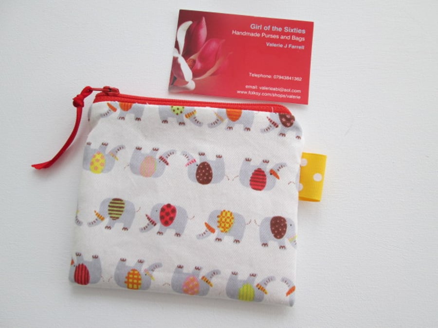 Elephants Coin Purse