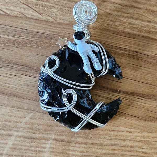 Black Obsidian MoonMan Pendant (7)