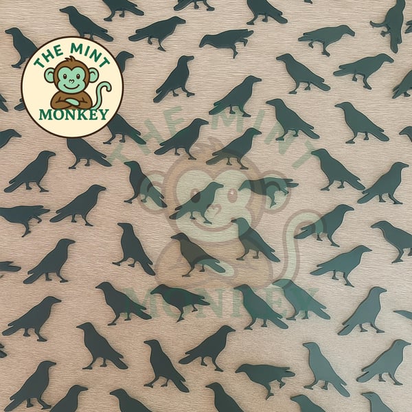 Crow Bird Acrylic Confetti Table Scatter Clear Acrylic for Crafts Halloween