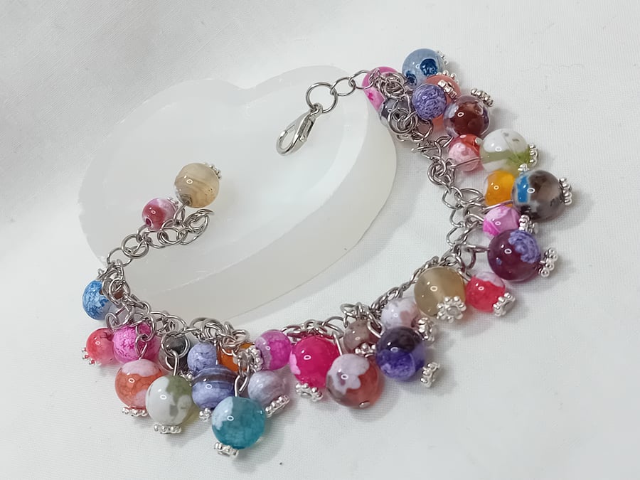   Fire Crackle Agate Bracelet 1 Fire Crackle Agate Bracelet 2 Fire Crackle Agate