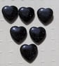 6 Blue Goldstone Solid Gemstone Polished Hearts - 20mm - Chakra Crafting - Image 4