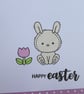 Pack of 3 Mini Easter Cards - Bunny - Pink Polka Dots - Image 9