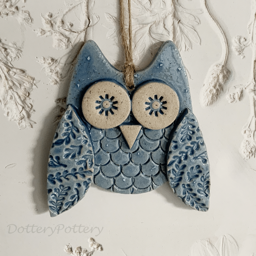 Special price Ceramic owl hanging decoration Pottery owl ceramic bird 
