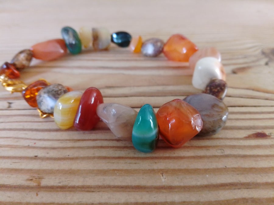 Handmade beaded bracelet.