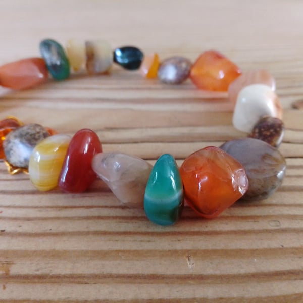 Handmade beaded bracelet.