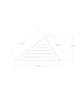 Triangular Corner Display Stand with Grooves for Cards and Jewellery in Retail - Image 4
