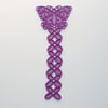 Embroidered Lace Butterfly Bookmark.