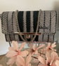 Handmade mesh crossbody bag 