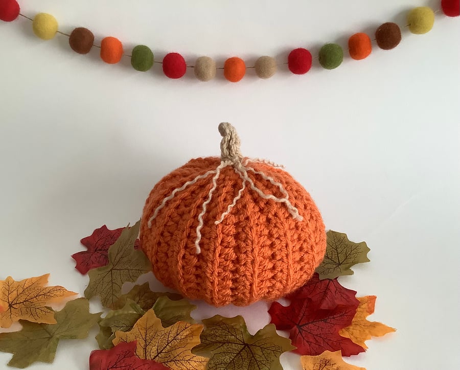 PUMPKIN . Single . Autumn. Orange . Home decor. Halloween.