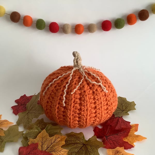 PUMPKIN . Single . Autumn. Orange . Home decor. Halloween.