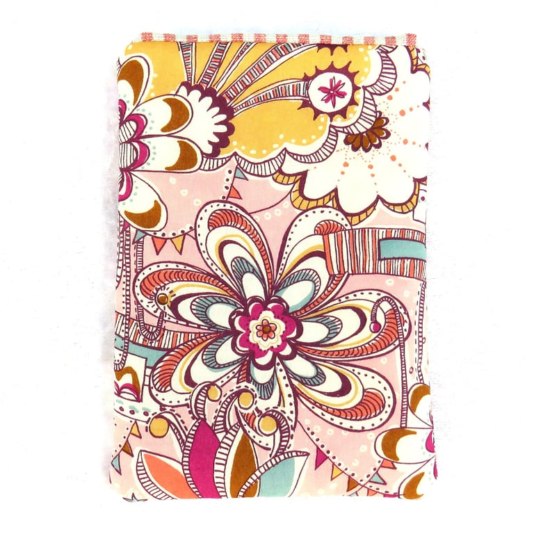 Liberty print passport cover, Firework Garden