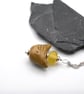brown bird ceramic pendant necklace - Image 3