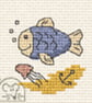 Mouseloft Stitchlets 'By the Seaside - Fish' Cross Stitch Kit