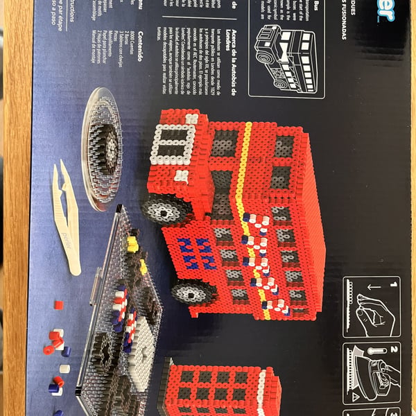 Perler 3-D London Bus Fused Bead Kit - TOTALLY NEW designs launching 3-D
