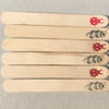 Birch Wood Plant Labels Bee and Ladybird x 6