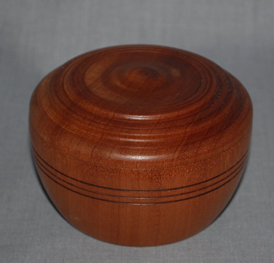 Perfectly Imperfect Lidded Box in Reclaimed Sapele