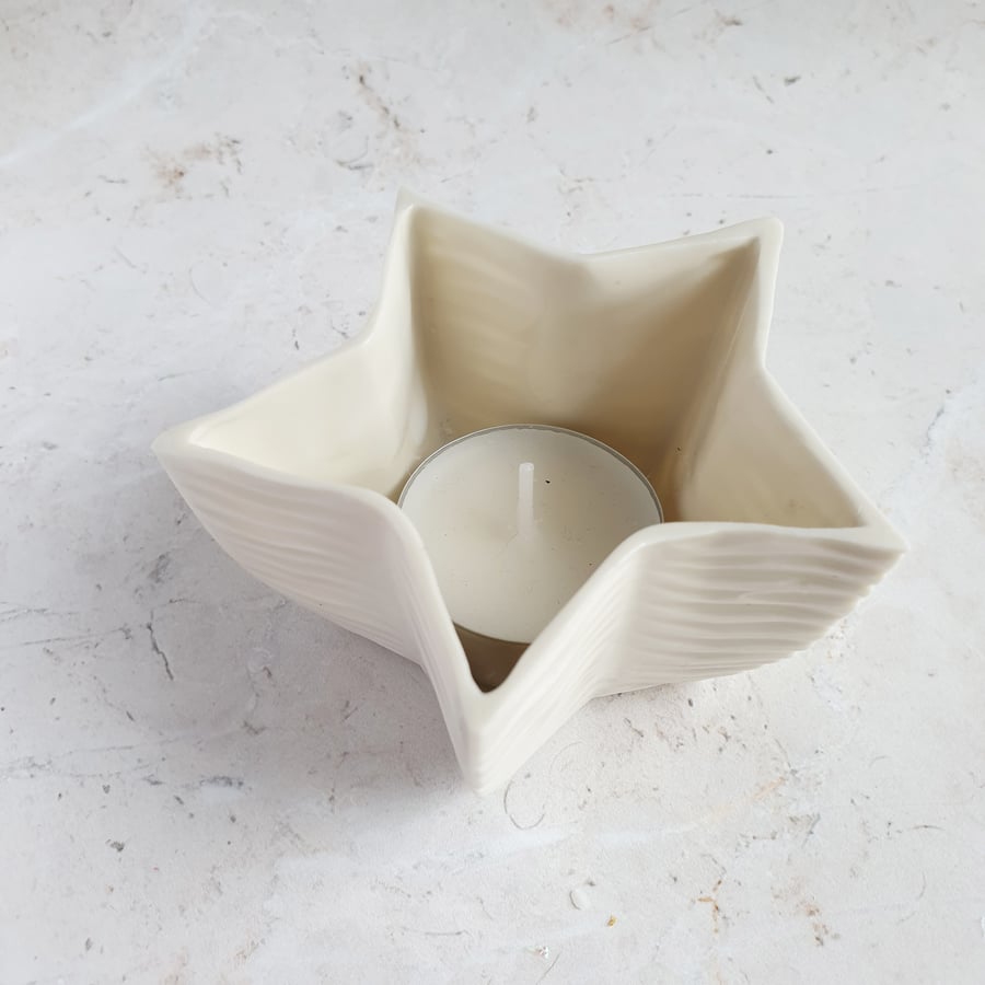 Star tealight holder