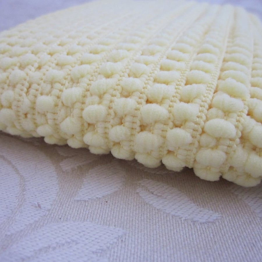 Pale Yellow Mini Pompom Trim
