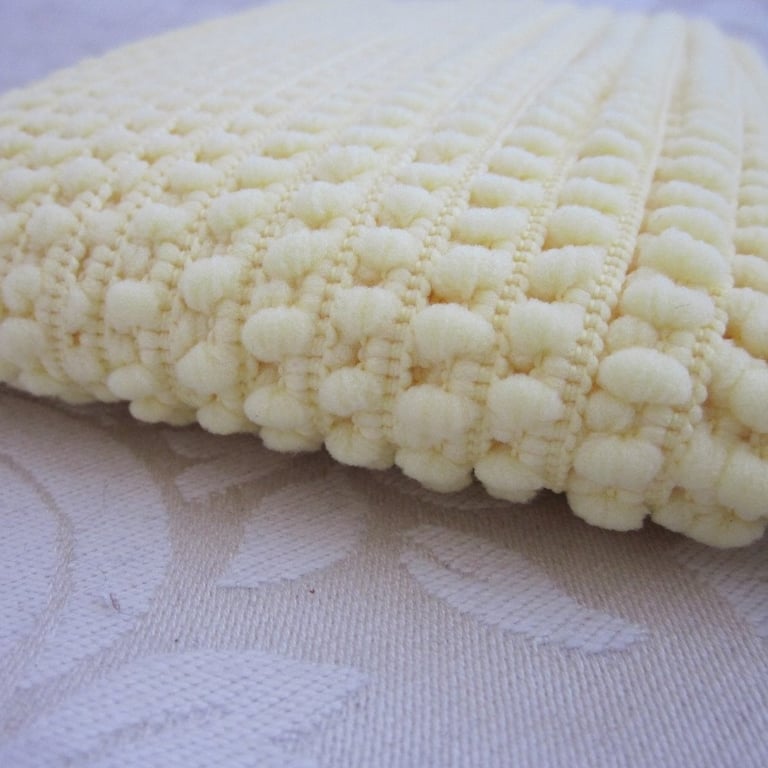 Pale Yellow Mini Pompom Trim